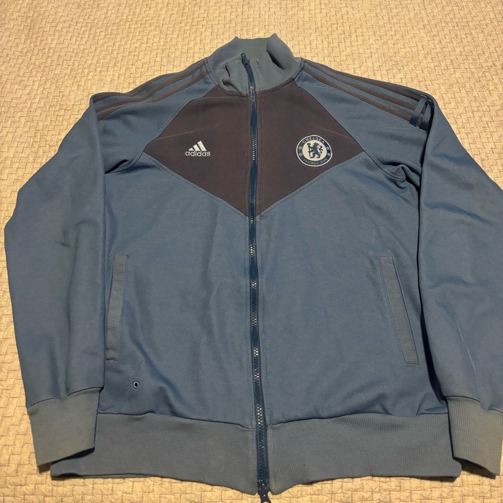 Y2K 2007 Chelsea FC Adidas Presentation Soccer Jacket Size Medium
